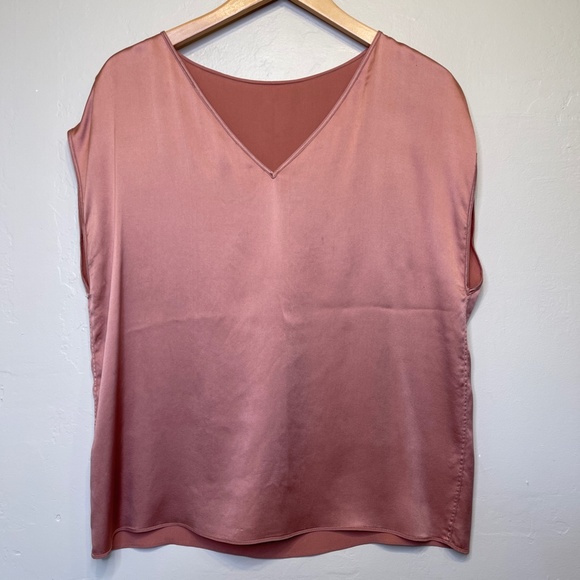 Brunello Cucinelli Designer Silky Cap Short Sleeve Luxe High End Blouse - Picture 3 of 10